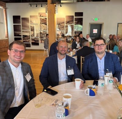 Images of employees that attended the United way brunch.